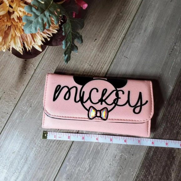 Mickey Mouse Pink Fashion Wallet - Picture 7 of 14